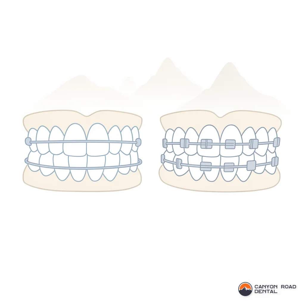 v5-51062-regen-de943f22.png Minimalist comparison of Invisalign clear aligners and traditional braces